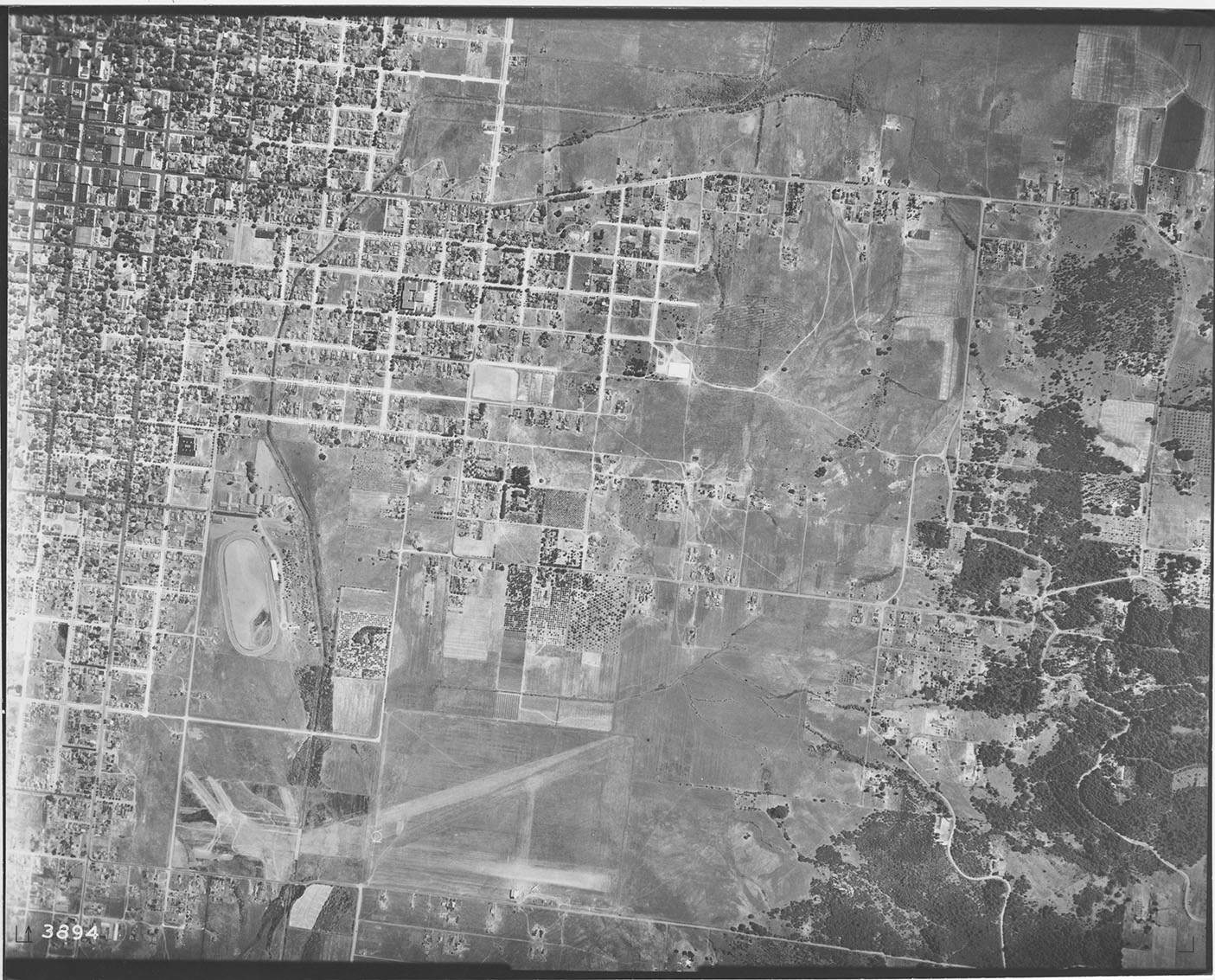 Aerial photograph from Willamette Valley Project, frame 3894.