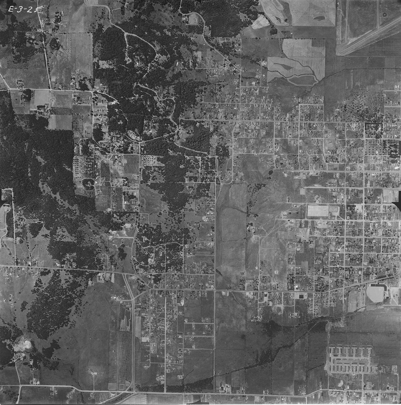 Aerial photograph from E[ugene], frame E-3-25.