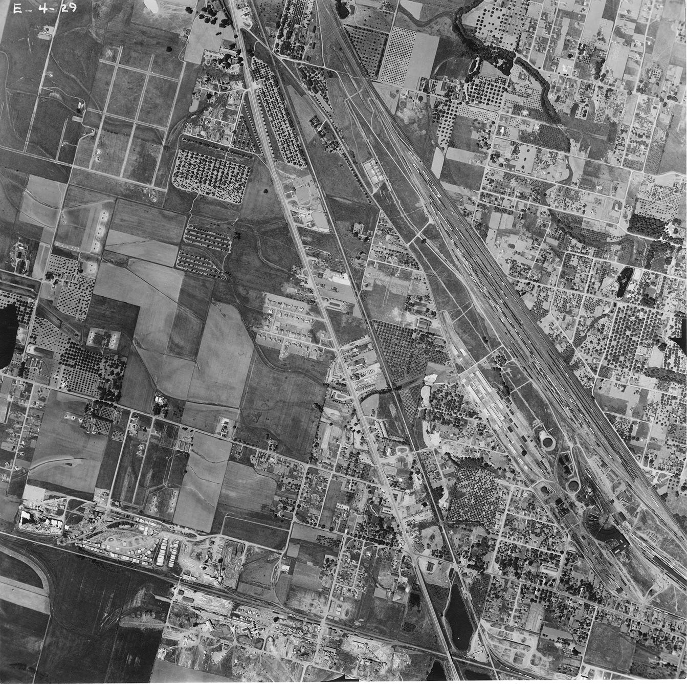 Aerial photograph from E[ugene], frame E-4-29.