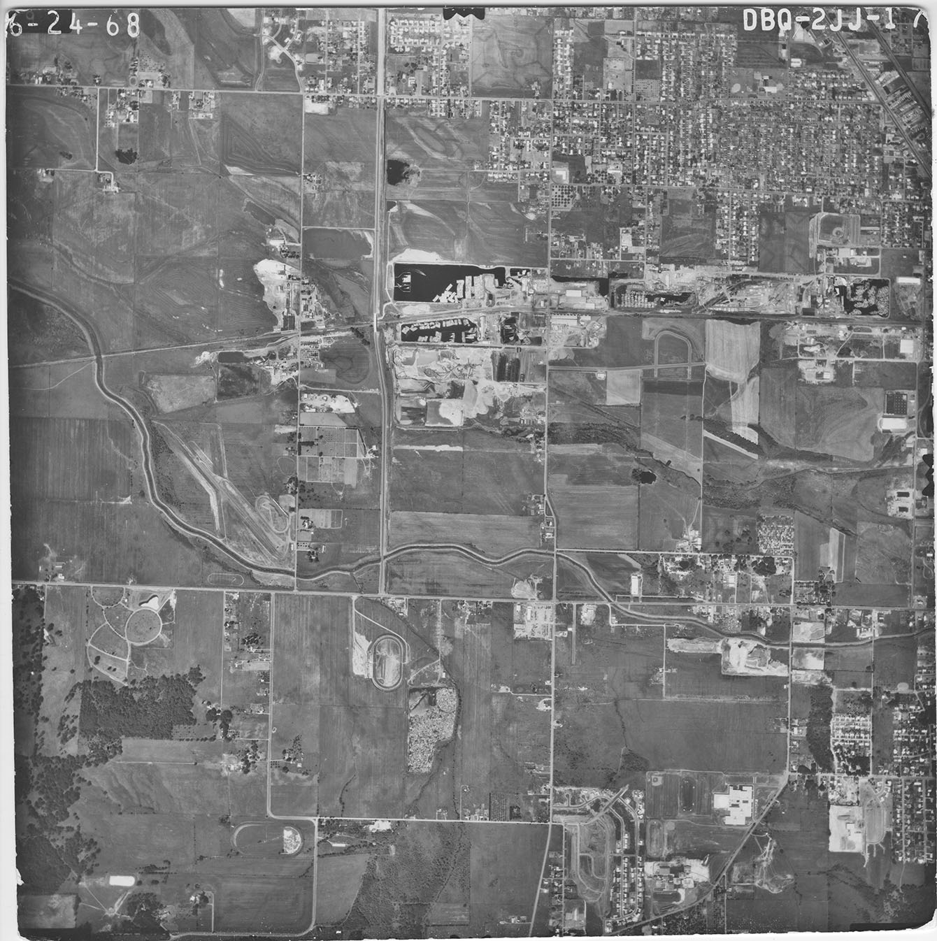 Aerial photograph from DBQ, frame DBQ-2JJ-17.