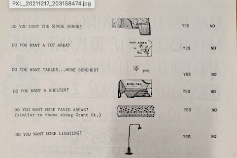 MLK Jr. Park Community Survey