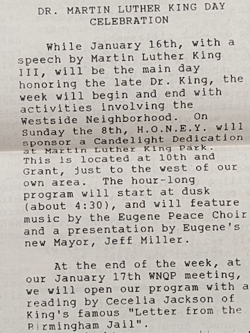 Dr. Martin Luther King Day Celebration