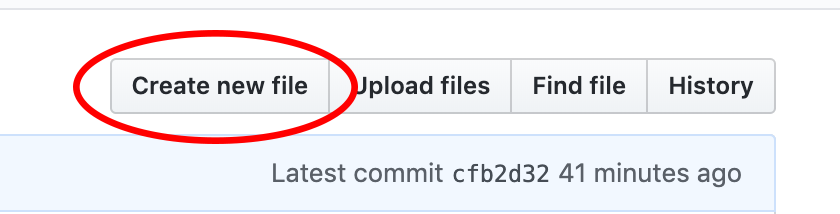 create new file button